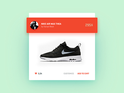 Nike's Social Card card feed modal nike shop social user window