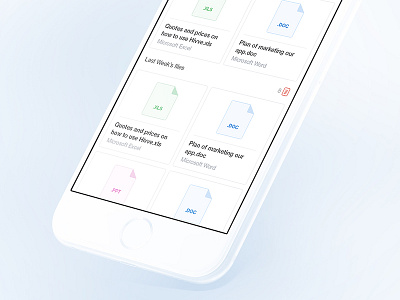 Documents & Files app clean documents files iphone manage white