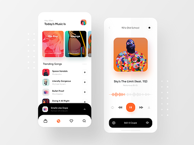 Music Player & Car Connection clean ios13 minimal music music player playlist soundcloud