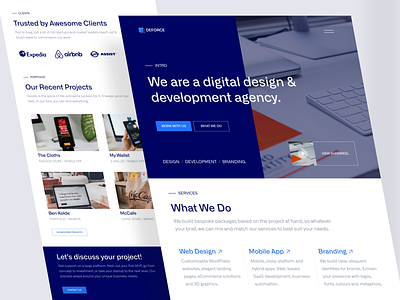 Deforce - Digital Agency Landing Page