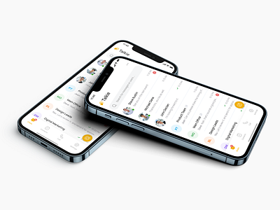 Talkie - Messaging App Mockup View