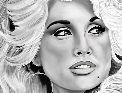 Dolly Parton Fan Art autodesksketchbook digitalillustration fanart illustration sketch