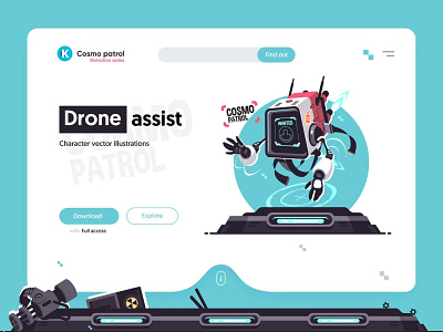 Drone assist illustration