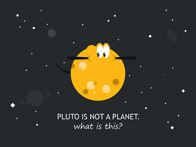 Pluto is not a planet character kit8 pluto space