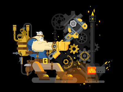 Steampunk engineer