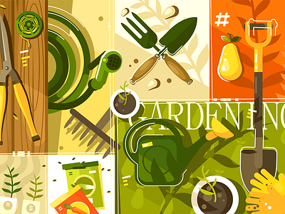 Garden Background designs, themes, templates and downloadable graphic  elements on Dribbble