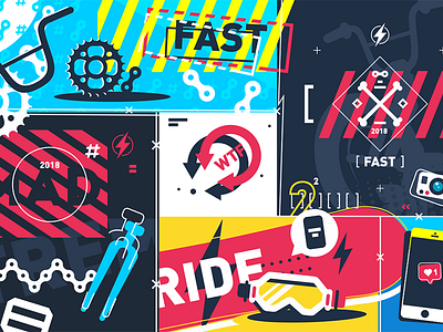 Extreme sport background abstract background extreme flat illustration kit8 sport vector