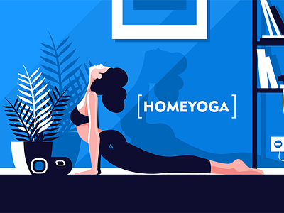 Flexible girl doing yoga at home beautiful character flat flexible girl home illustration kit8 vector yoga young