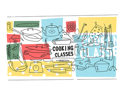 Cooking classes banner template