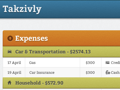 Expenses finance money texture web app