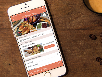 Restaurant Experience App app consumer consumer app ecommerce ios iphone restaurant startup ui design ux design