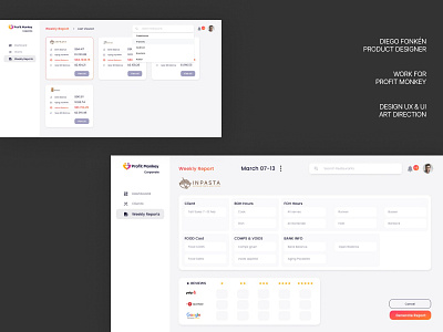 UI UX Desgin Profit Monkey