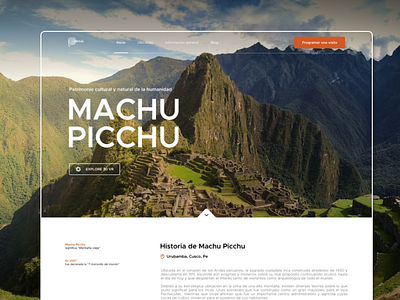 Machu Picchu - UI Design