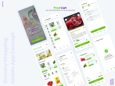 Online grocery mobile app design