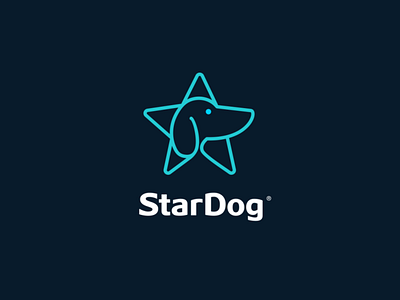 Star Dog dog dog logo doggy dogs pet star stars