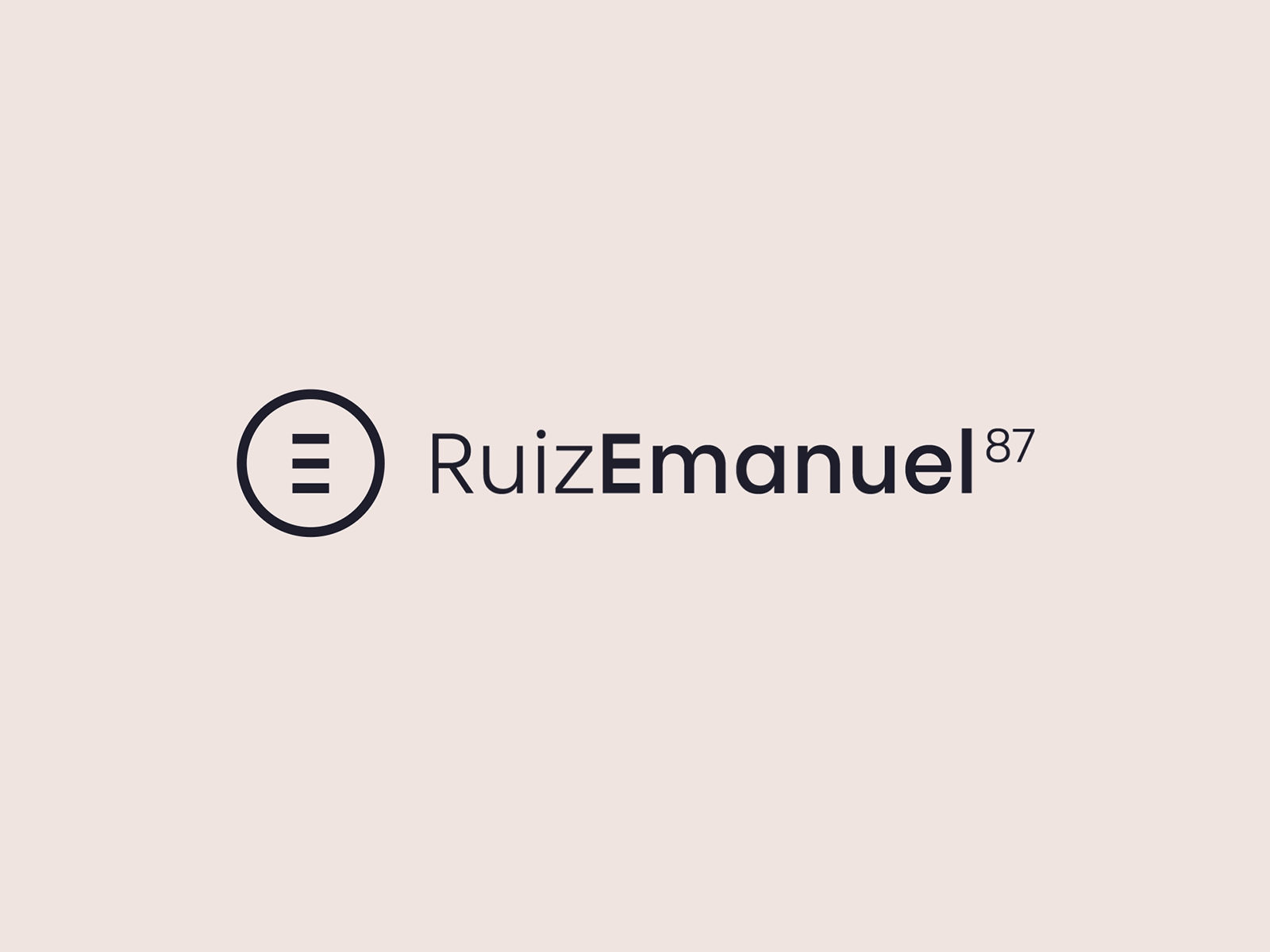 RuizEmanuel87 logo logotype motion motion design motion graphic motion graphics motiongraphics personal brand personal logo