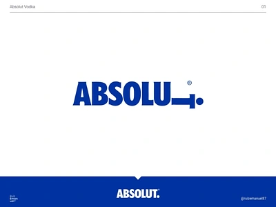 01. Absolut Vodka absolut logo logos logotype vodka