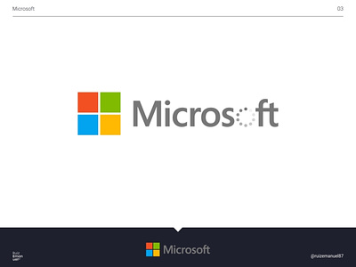 03. Microsoft logo logo design logos logotype microsoft