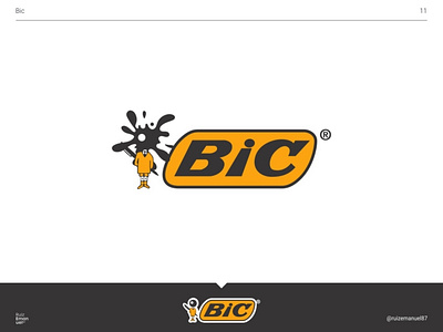 11. Bic bic logo logo design logos logotype