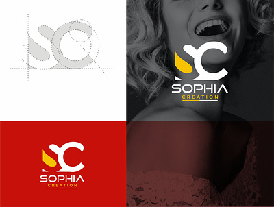 Sophia creation logo branding design fashion brand icon illustration logo