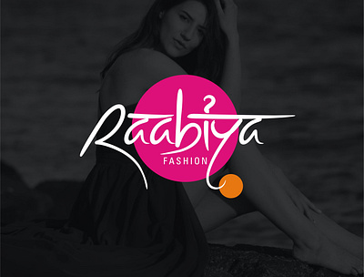 Raabiya logo artist branding calligraphy and lettering artist calligraphy logo fashion brand fashion design fashion illustration illustrator logo