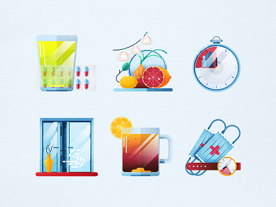 Mini Illustrations, set 2 gradient icon iconset illustration