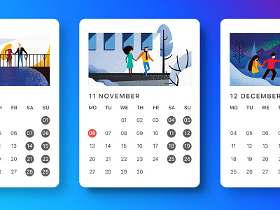 11 NOVEMBER calendar design grunge illustration november