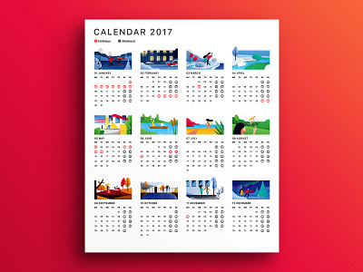 Calendar 2017 2017 calendar design grunge illustration