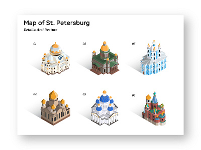 Isometric buildings. Part 1 architecture building design isometric map vector