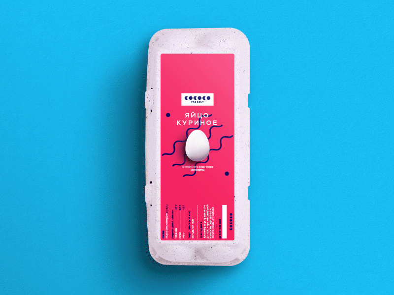 "CoCoCo" behance concept egg food packaging