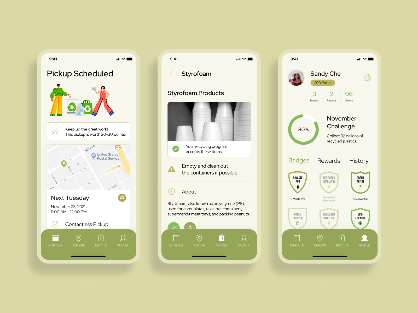 RECO: Recycling Made Easy by Clarissa Teng on Dribbble