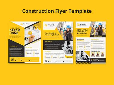 construction flyer template advertisement architecture brochure building city construction flyer template flyers house landmark leaflet skyscraper