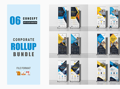 Corporate Rollup Banner Bundle roadshow