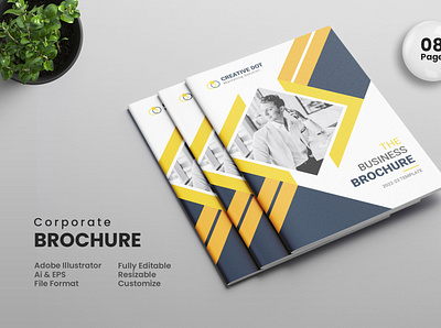 08 Page Corporate Brochure Template stationary