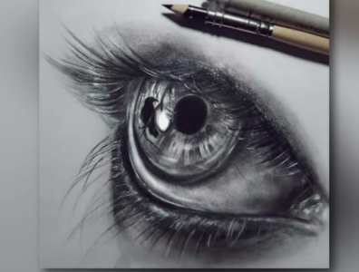 Realistic Eye Sketch By Dhruvi Gajjar On Dribbble