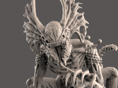 Creature - Hunter 3d creature sci fi sculpting zbrush