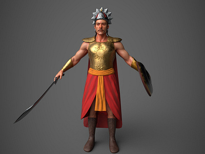 King - Realtime game character 3d character game sculpting zbrush