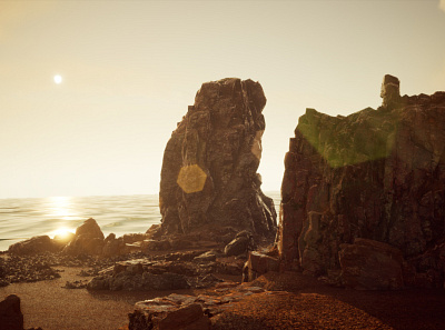 Rocky Beach - UE5 environment game rocky beach ue5 unreal engine