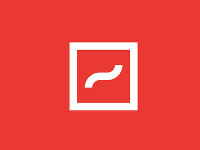 Red Logo design growth logo minimal red redandwhite safety