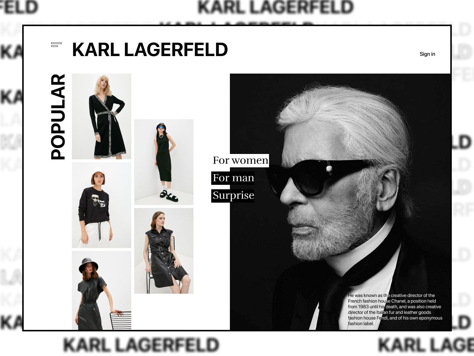 ten tweede Droogte Langskomen Karl Lagerfeld magazine by Evgeny Babenyshev on Dribbble
