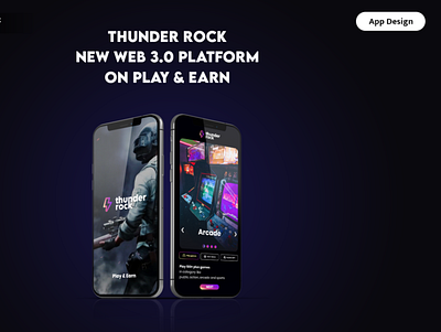 Thunder Rock UI Concept appui branding graphic design ui uidesign uimodern user interface ux web 3