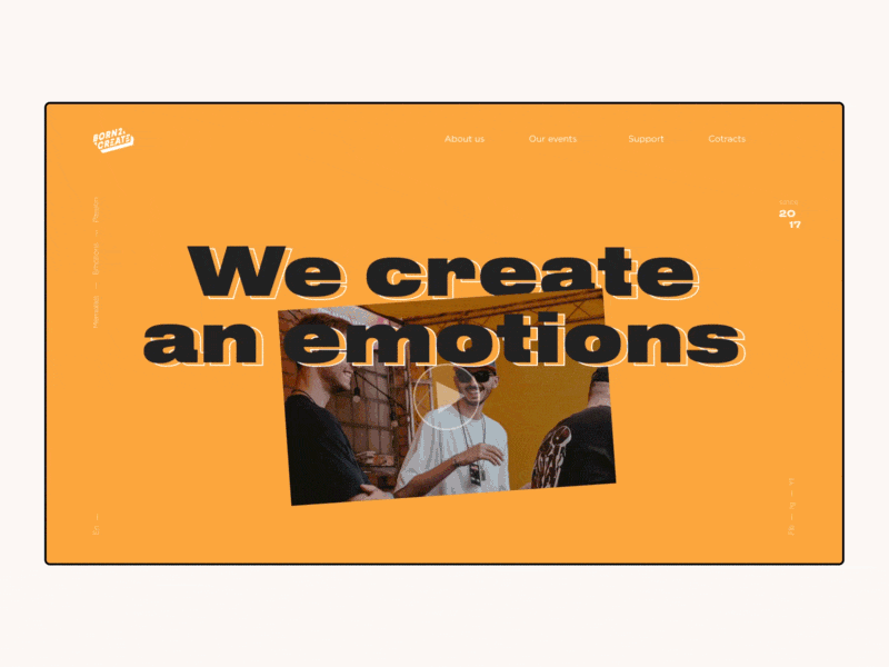 Landing screens presentation design dribbble emotion figma kinetictype minimal type typography web website
