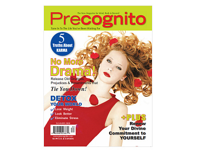 Precognito Magazine Cover Design book cover branding creative design magazine cover poster