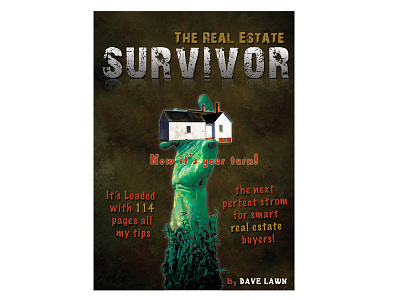Poster - The Real Estate Survivor book cover branding brochure design creative design magazine cover poster
