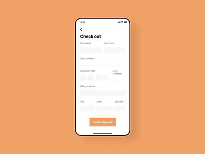 Daily UI 002 - Check Out app check out confirm design information number phone review ui ux