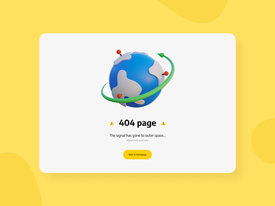 Daily UI 008 - 404 Page 404 design homepage illustration navigation ui user ux webpage website