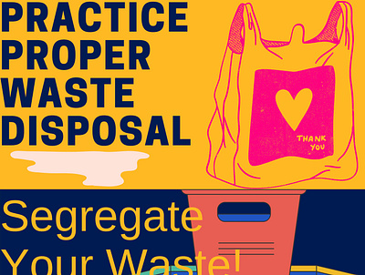 waste management graphic design illustration poster waste