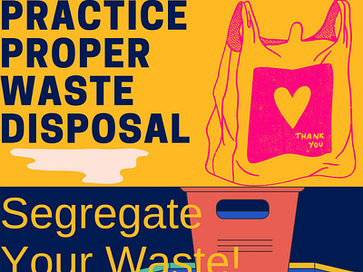 waste management graphic design illustration poster waste