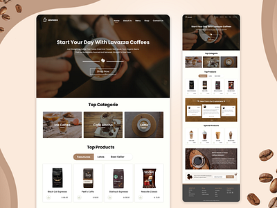 Coffee shop website