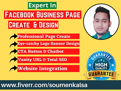 I will create and design facebook business page or fan page business page facebook facebook cover facebook fan page facebook page facebook page creation facebook page setup fan page fb business page fb page fix page creation page desing page optimization page setup